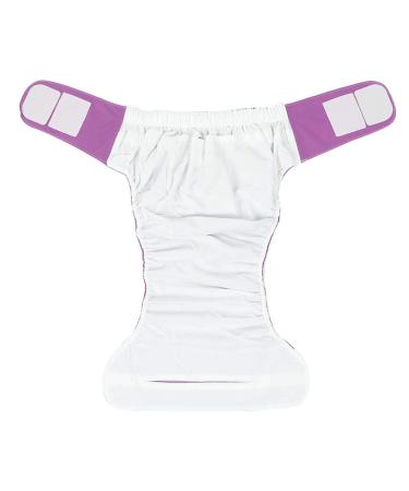 Swimming diapers for adults waterproof washable reusable cloth diapers for adults older people (uniform size (fits for a waist size) diapers purple unit size (fits for a waist circumference