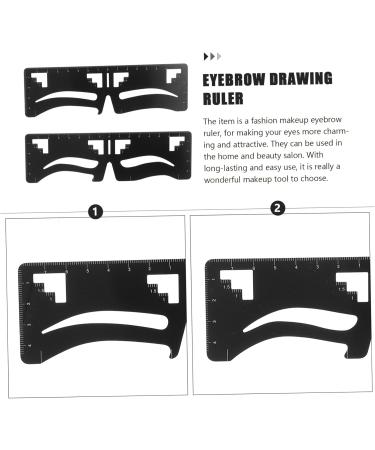 MAGICLULU 10 Pcs Eyebrow Ruler Female Eyebrow Makeup Stencil Makeup Tools Eyebrows Shaper Card Balance - Buy Online on SooperMarket.com