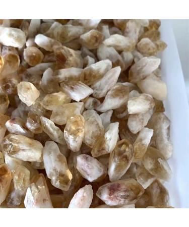 Raw Crystals Bulk Natural Stone Crystal Rough Citrine Crystal Point 20pc Full of Texture - Buy Online on SooperMarket.com