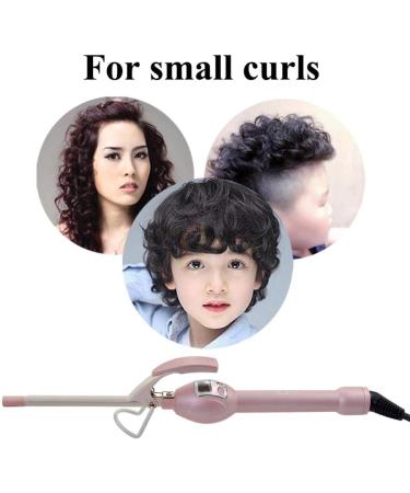 9mm Curling Wand Small Barrel Curling Iron for Men Women Mini Barrel Wave Curler Hair Curler for Short and Long Hair Fluffy Curly Thin Curling Tongs Dual Voltage - Buy Online on SooperMarket.com