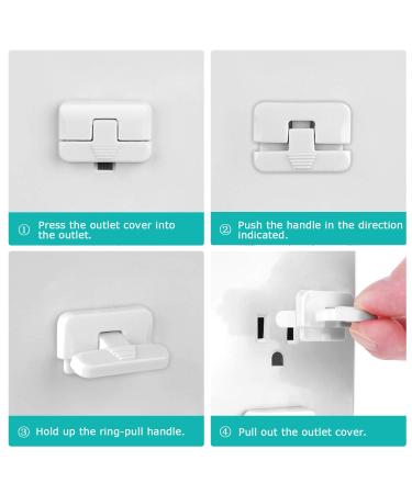 Baby Proofing Outlet Covers (40 Pack) - Child Proof Outlet Plug Covers with Hidden Pull Handle - Prevent Electric Shock Hazard - Outlet Protector for Kids Safety - Buy Online on SooperMarket.com