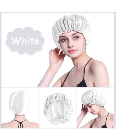 4PCS Silk Bonnet Set for Black Women - Satin Bonnets for Sleeping, Silk Sleep Cap for Curly Hair - Buy Online on SooperMarket.com