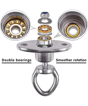 SELEWARE Heavy Duty Bearing Swing Hanger - 360 Rotate Swing Swivel Hook for Wooden & Concrete - Indoor Outdoor Hammock & Swing Set - Buy Online on SooperMarket.com