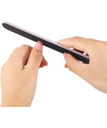 Smukdoo 12PCS Professional Nail Files Set - Double Sided Emery Board Fingernail Buffing Files 100/180 Grit - Buy Online on SooperMarket.com