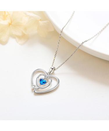 Stethoscope Necklace in Sterling Silver | Perfect Nurse & Doctor Gifts | Medical Jewelry for Women - Buy Online on SooperMarket.com