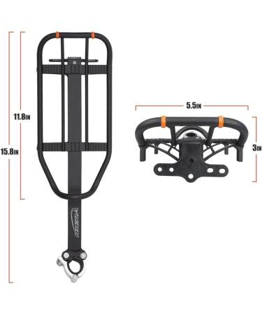 Ibera Seatpost-Mounted Bicycle Carrier Rack | Regular Size Rack Only | Rack and Trunk Bag Combo | Compact Size Option - Buy Online on SooperMarket.com