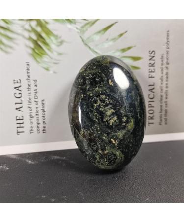 Specimen Healed Peacock Eye Green Quartz Crystal Palm Stones Crystal Stones Hand Polished Stones for Friend Gift As a Gift FZUGEDRLI