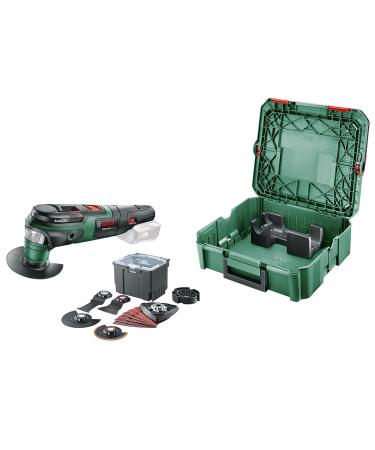 Bosch Home and Garden Multi Tool AdvancedMulti 18 (Without Battery 18 Volt System Universal Accessory Set in SystemBox|Size S) - Amazon Edition Premium Set without battery | +Systembox