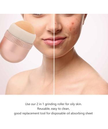 Oil Absorbing Face Roller | Reusable Mini Volcanic Roller for Oily Skin | Portable Facial Massage Tool - Buy Online on SooperMarket.com