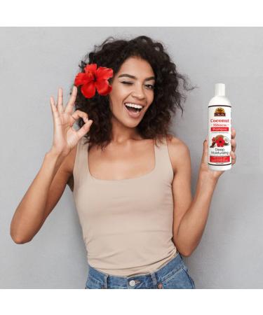 OKAY Coconut Hibiscus Shampoo | Nourishing for All Hair Types | Paraben & Sulfate Free | 12 oz - Buy Online on SooperMarket.com