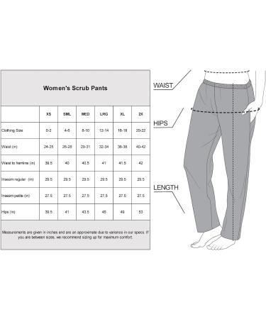 Olivia Rae Women's Elastic Waistband Stretch Scrub Pant - Medium, Jet Black - Buy Online on SooperMarket.com
