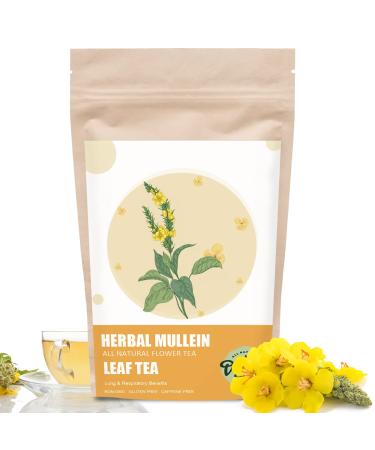 Organic Mullein Leaf Tea for Lung Cleanse & Detox - Breathe Easier Mullein Tea for Respiratory Support (20 Tea Bags) - 100% Pure Non-GMO and Gluten Free Mullien Tea