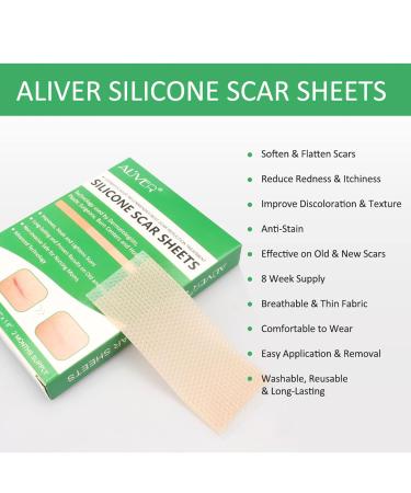 Silicone Scar Sheets - Advanced Treatment for Old & New Scars - 2 Months Supply - Buy Online on SooperMarket.com