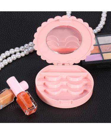 Lash Storage Organizer - Flower Shape Portable Case for False Eyelashes | Travel-Friendly Eyelash Storage Solution - Buy Online on SooperMarket.com