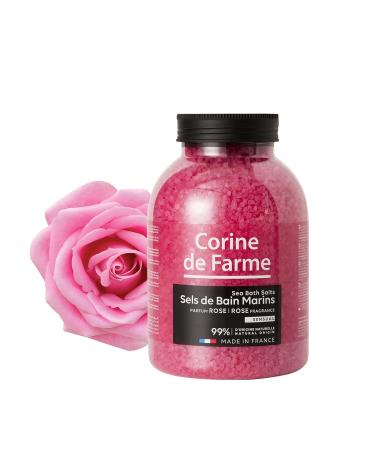 Corine de Farme Sensual Swimming Salt - 99% Natural Rose Bath & Spa Soak for Sensitive Skin - Relaxation & Zen - 1.3 kg Pack - Buy Online on SooperMarket.com