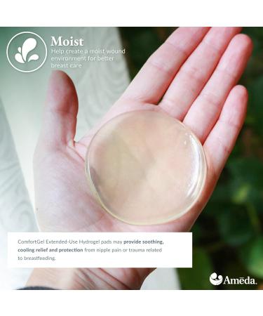Ameda ComfortGel Nipple Gel Soothing Pads - Reusable Cooling Relief for Breastfeeding - 2 Count Pack for Nipple Pain Relief - Buy Online on SooperMarket.com