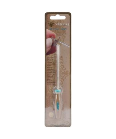 Vintaj Metal Awl with Ergonomic Grip 5 in.
