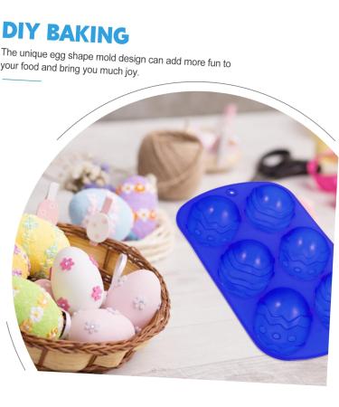 DECHOUS 2 Pcs Six Egg Mold Silica Gel 3D Gift Biscuit - Buy Online on SooperMarket.com