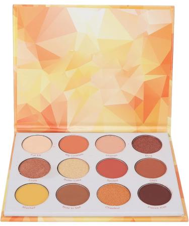 Makeup Palette Warm Tone Colors 12 Colors Eyeshadow Plattet for Wedding Party Office - Buy Online on SooperMarket.com