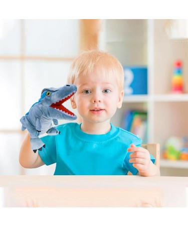 Lilizzhoumax Velociraptor Hand Puppet Plush Toy - Interactive Dinosaur Stuffed Animal for Kids - Educational Role-Playing and Home Decor - Buy Online on SooperMarket.com