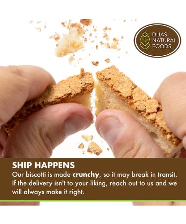 Dijas Natural Foods Crunchy Fat Free Biscotti Cookie - All Natural & Preservative Free - Low Calorie Snack (5oz, Raisin Almond) - Buy Online on SooperMarket.com