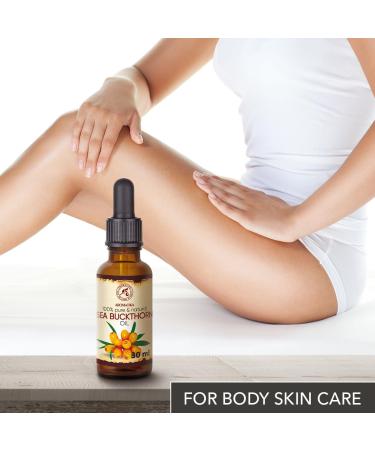Pure Sea Buckthorn Oil 30ml - Cold-Pressed Sanddorn Oil for Skin & Body Care - Natural Carrier Oil - Hippophae Rhamnoides - Buy Online on SooperMarket.com