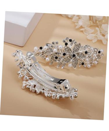 PLAFOPE Rhinestone Hair Clip Headwear for Women Bridal Barrette Clip Flower Hair Clips for Women Headpiece for Bride Pearl Headpiece Wedding Hair Rhinestone Headpiece Hairpin Rhinestones - Buy Online on SooperMarket.com