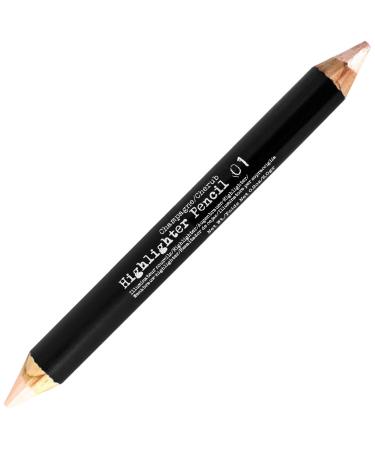 The BrowGal - 2 in 1 Double Head Highlighter & Concealer Pencil-03 - Gradient Effect Eyebrow Makeup  Lifting & Highlighting Eyebrows  Natural Looking Brows  Smudge Proof & Anti-Fade - Toffee/Bronze Champagne/Cherub