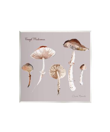 Stupell Industries Foraged Mushrooms Study Wall Plaque Art by Claudia Bianchi