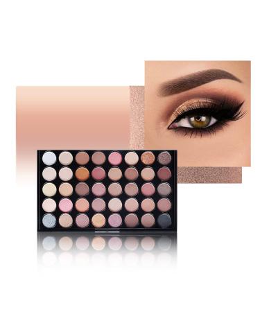 Rosvola Eye Makeup Palette - 40 Vibrant Colors Long-Lasting Matte & Glitter Eyeshadow for Daily Use - International Shipping - Buy Online on SooperMarket.com