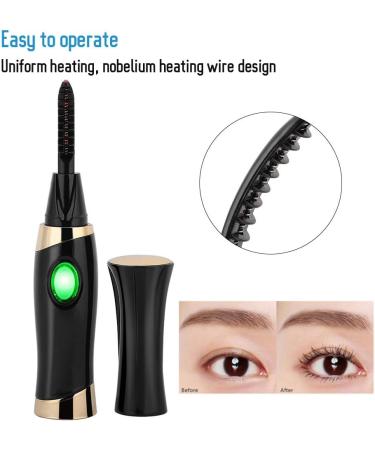 Electric Heated Eyelash Curler USB Portable Long Lasting Eye Lashes Curling Tool - Buy Online on SooperMarket.com