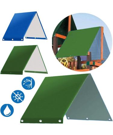 Serebii Playground Replacement Canopy | 52 x 89 Outdoor Swingset Shade | Waterproof Cover with UV Protection | Dark Green - Buy Online on SooperMarket.com