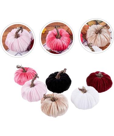 Alipis 6pcs Golden Velvet Pumpkin White Outfit House Ornaments Halloween Party Ornament Pink Outfit Pumpkins Fall Decor Realistic Pumpkins Fake Vegetables Ornament Household Supplies Foam - Buy Online on SooperMarket.com