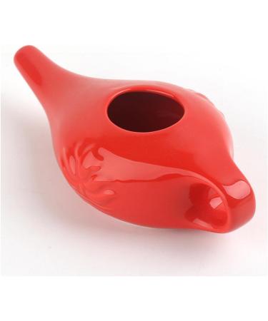 250ml Ceramic Pot Nose Cleaning Pot for Removes Nose Washing Orange 19x9x6cm - Buy Online on SooperMarket.com
