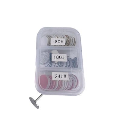 vreplrse Manicure Pedicure Disc for Shaping Nails Moisture-proof Lid 1. of Three Compartment Box Allows for Easy Storage 15mm Style 4