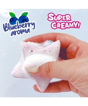 Buy INKEE FOAMY STAR Children's Bath Bomb - Blueberry Aroma | 70g Star-Shaped Creamy Bath Ball for Kids - Buy Online on SooperMarket.com