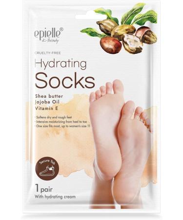 Epielle Moisturizing Socks and Gloves - 5 Pairs for Hand and Foot Care | Skincare Gifts for Her | Stocking Stuffer - Buy Online on SooperMarket.com