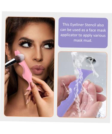 4 Pcs Silicone Beauty Ruler & Eyeliner Aid - Perfect Mascara & Eyebrow Applicator for Flawless Makeup | International Shipping - Buy Online on SooperMarket.com