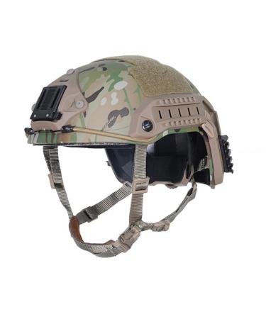 H World Shopping Tactical Adjustable ABS Maritime Helmet Multicam MC, Two Sizes (M/L, L/XL) for Military Airsoft Paintball Hunting Shooting Large-X-Large