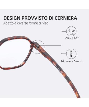 ZENOTTIC Blue Light Blocking Glasses - Hexagonal Eyewear for Men & Women | Anti Blue Ray Computer Glasses in Tortoise 0.0 x - Buy Online on SooperMarket.com