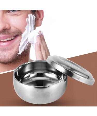 Premium Shaving Soap Peel for Men Wet Shaving Cup with Silver Metal Shell Lid & Anti-Skid Base - Buy Online on SooperMarket.com