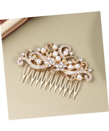 HAPINARY Hair Ornament Bridal Hair Clip Metal Hair Clips Veil Comb Wedding Crystal Hair Combs Barrettes for Women Bridal Veil Rhinestone Bobby Pins Fashion Headwear Accessories Bride French - Buy Online on SooperMarket.com