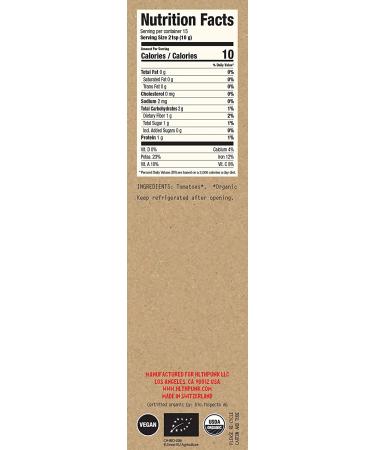 HLTHPUNK Organic Tomato Paste Tube | Double Concentrated | Premium Italian | USDA Certified | Vegan GMO-Free Soy-Free | Salt-Free Sugar-Free | 150g (1 Pack) - Buy Online on SooperMarket.com