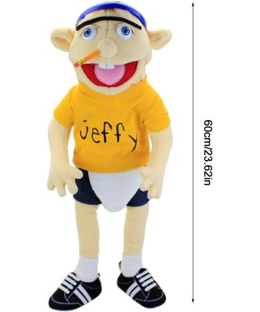 Jeffy Soft Plush Hand Puppet 58cm - Mischievous Funny Toy with Working Mouth | Perfect Gift for Kids - Birthday, Christmas, Halloween | Ideal for Play House and Teaching Preschool - Buy Online on SooperMarket.com