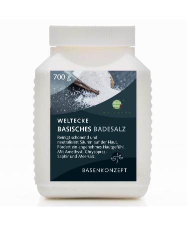 World corner of basic bathing additive 700 g |Base bath as a 100% vegan skin care |Perfect for a full bath seat pool foot bath or handbath |Basic wellness bath salt 700 g (1 Pack)