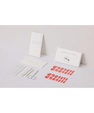DANNI & TONI Sunset Shimmer Gel Nail Polish Strips - 28 Semi Cured Salon-Quality Stickers Set - Buy Online on SooperMarket.com