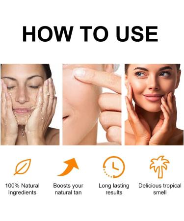 Tanning Cream Natural Sun Tanning Lotion for Bronzing Melanogenic Cream Intensive Tanning Luxe Gel Tanning Cream Effective in Solarium and Outdoors Achieve a Natural Tan (50 g) - Buy Online on SooperMarket.com