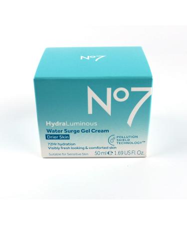No7 Hydraluminous Water Surge Gel Cream - Vitamin C + E Face Moisturizer - 50ml - Buy Online on SooperMarket.com