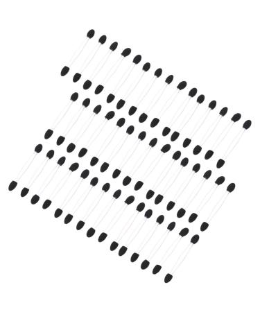 PLAFOPE 100pcs Eye Shadow Stick Eyeshadow Sticks Eyeshadow Applicator Pads Makeup Eyeshadow Emulsion Black 7.5x0.5cm Black