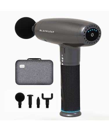 Massage Gun, Deep Tissue Percussion Muscle Massage Gun for Therapy and Relaxation, Powerful Quiet Cordless Handheld Electric Muscle Massager Gun for Athletes Relieving Pain, Soreness and Stiffness Light Gray